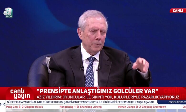 Aziz Yıldırım'dan stoper transferi açıklaması! 1 haber 27575